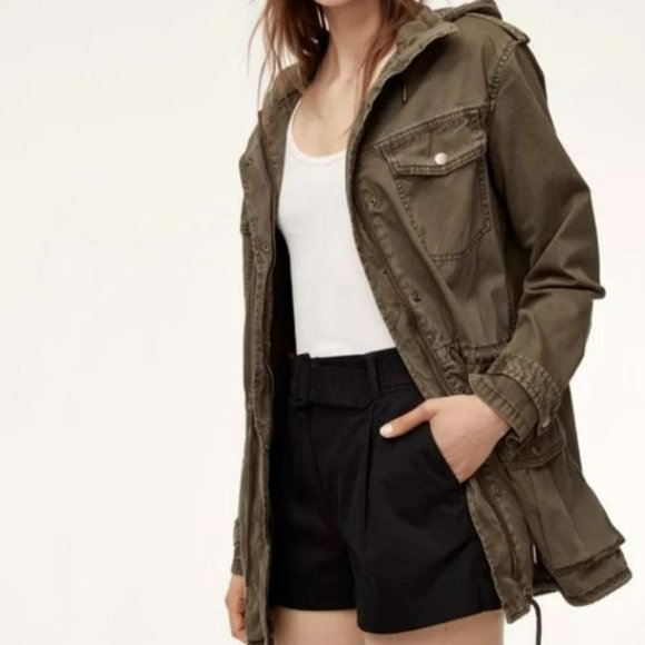 ARITZIA Talula Trooper Jacket Dark Olive Green - Picture 1 of 6
